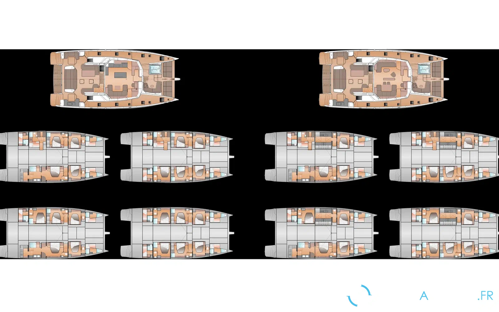 slider 75 Fountaine Pajot FPY 70S