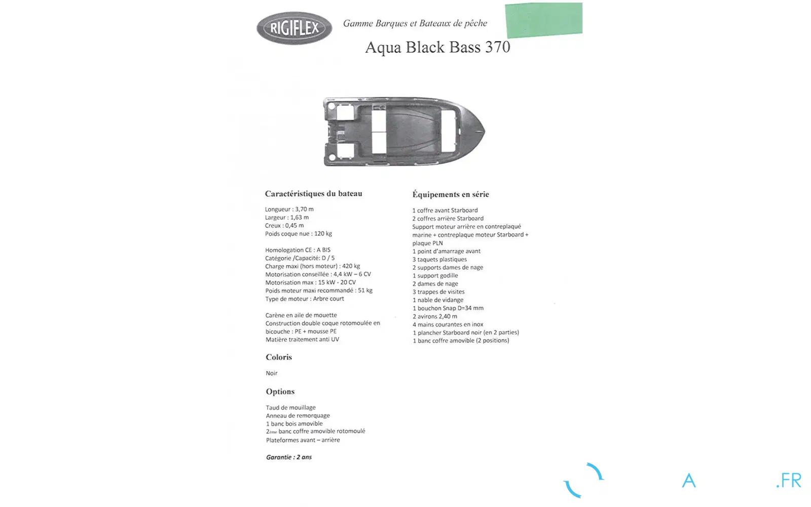 slider 0 Rigiflex Aqua Black Bass 370