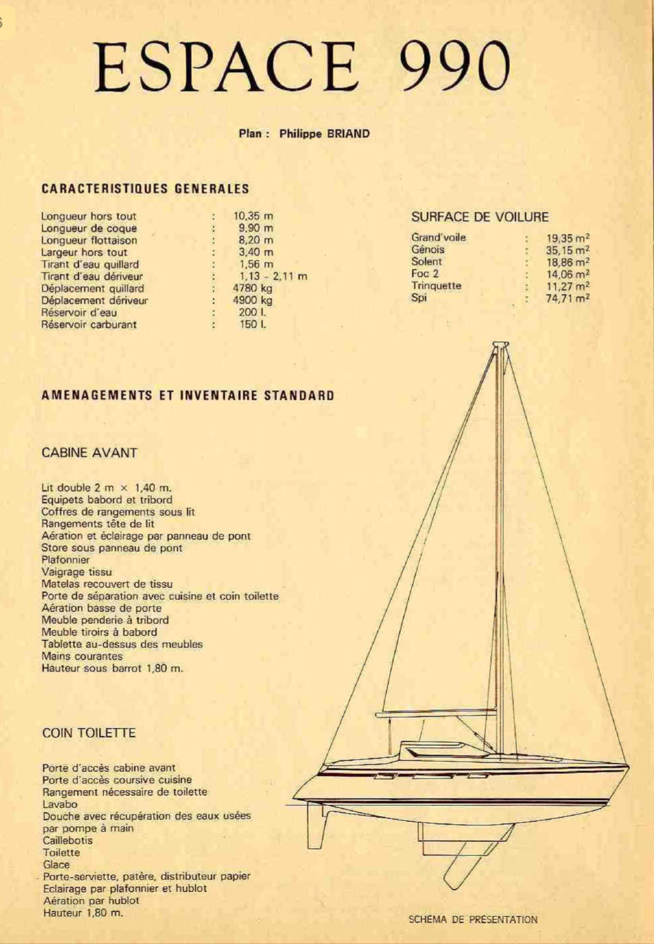 slider 35 Jeanneau Espace