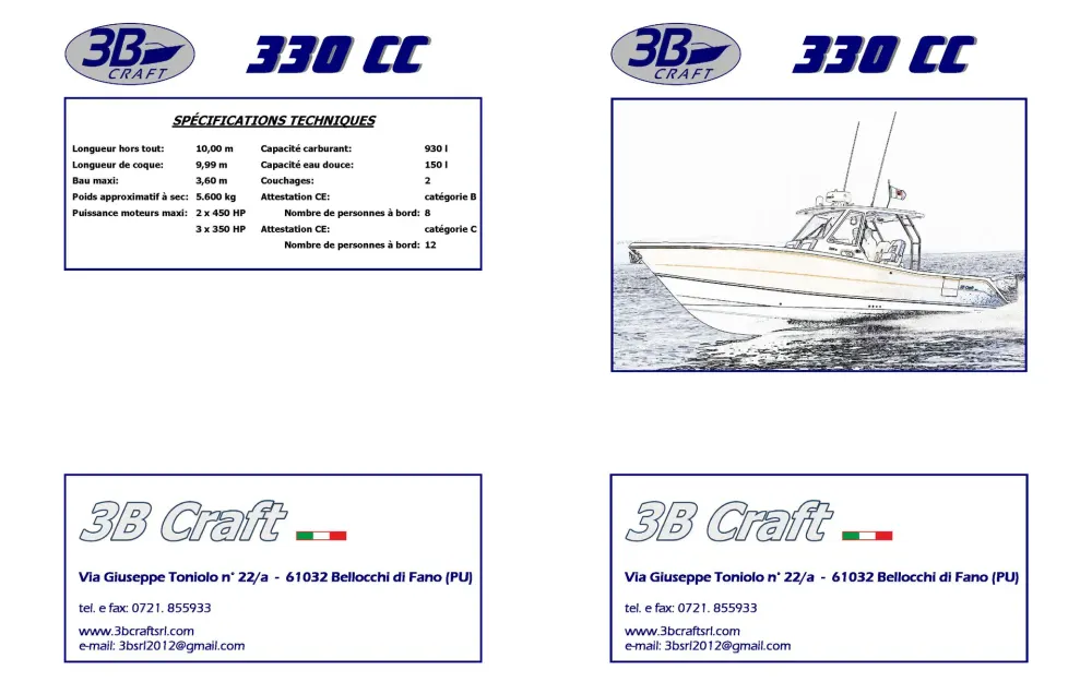 slider 22 3B Craft  330 CC