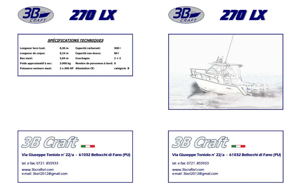 slider 16 3B Craft  270 LX