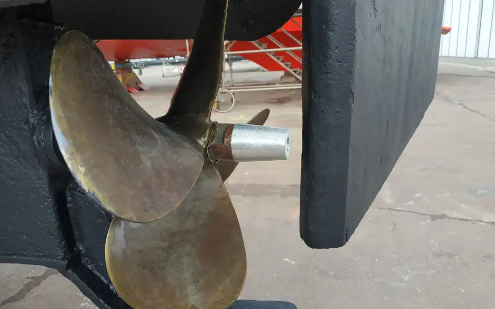 slider 20 Bateau Logement Tjalk authentique rare avec ses agrées mât voile dérives
