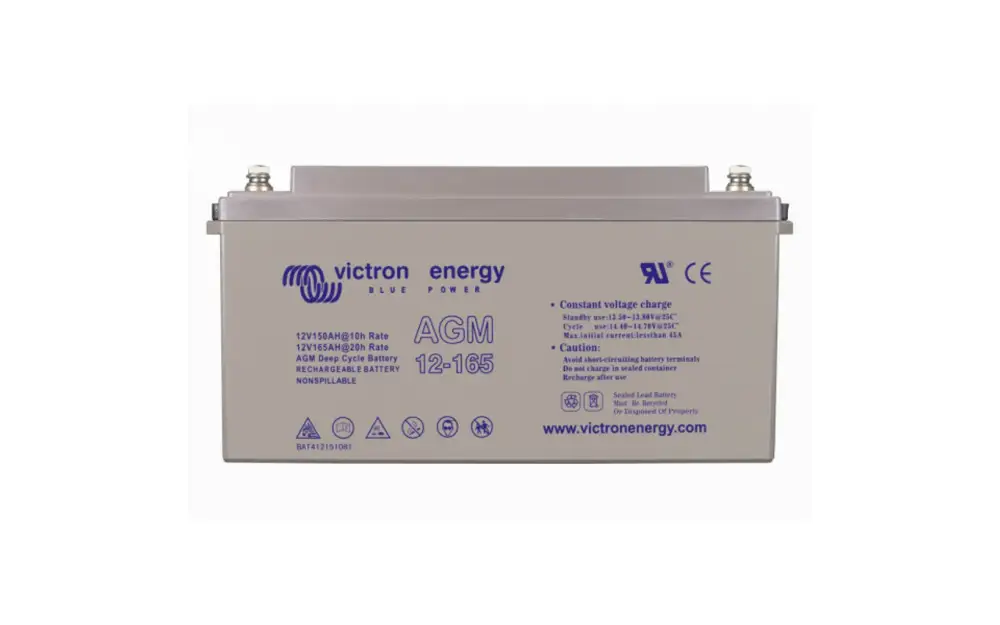 slider 0 Batterie AGM à décharge lente avec filetage 12V/165Ah (M8)
