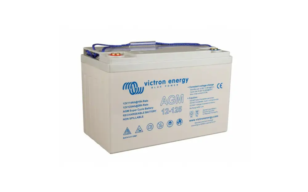 slider 0 Batterie AGM Super Cycle avec filetage 12V/125Ah (M8)