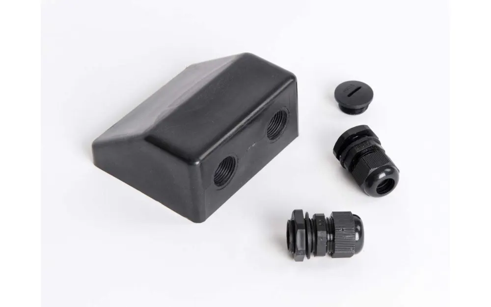 slider 0 Passage de toit double noire pour panneau solaire