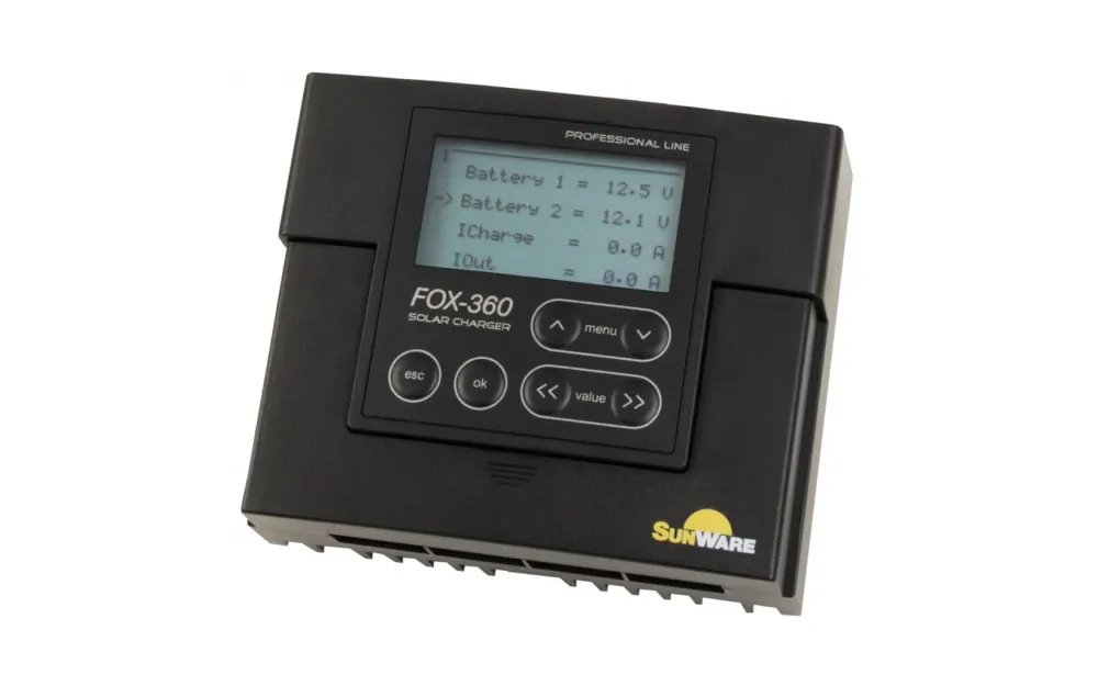 slider 0 FOX-360 pour 2 batteries avec écran LCD