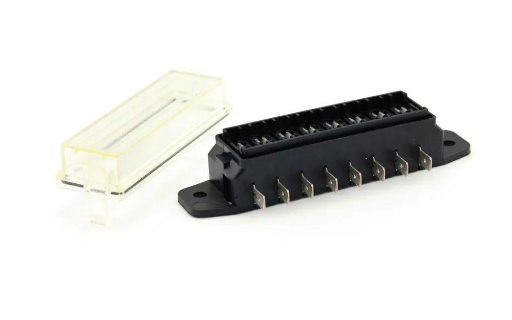 slider 0 Porte-fusible à lame 8 pôles, connexion latérale