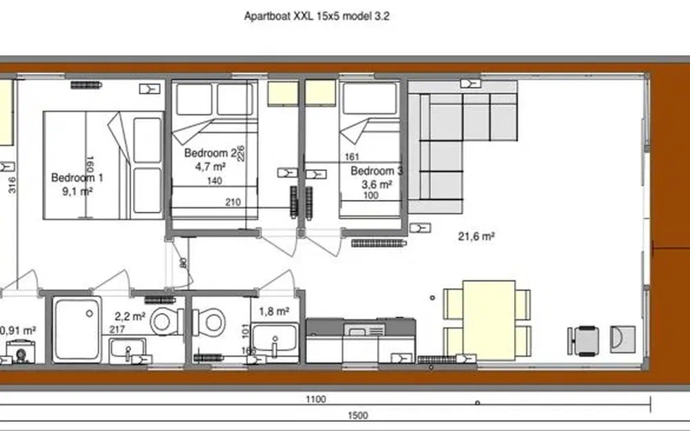 slider 21 La Mare Apartboat XXL