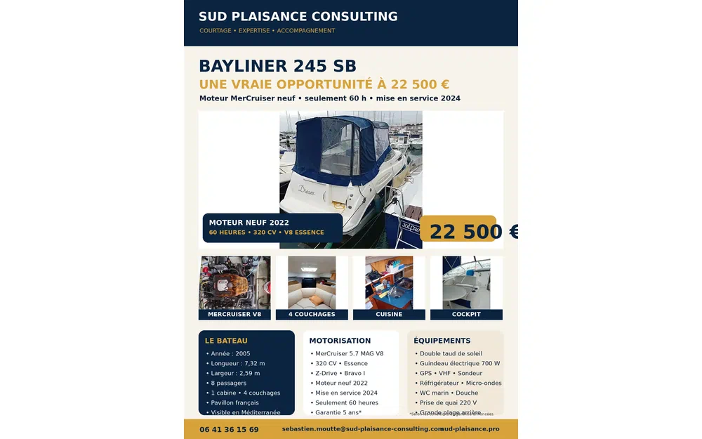 slider 19 Bayliner 245 SB