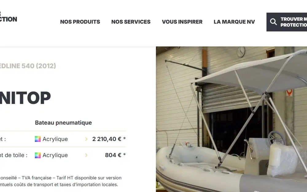 slider 1 BIMINI pour Zodiac Medline 540-580