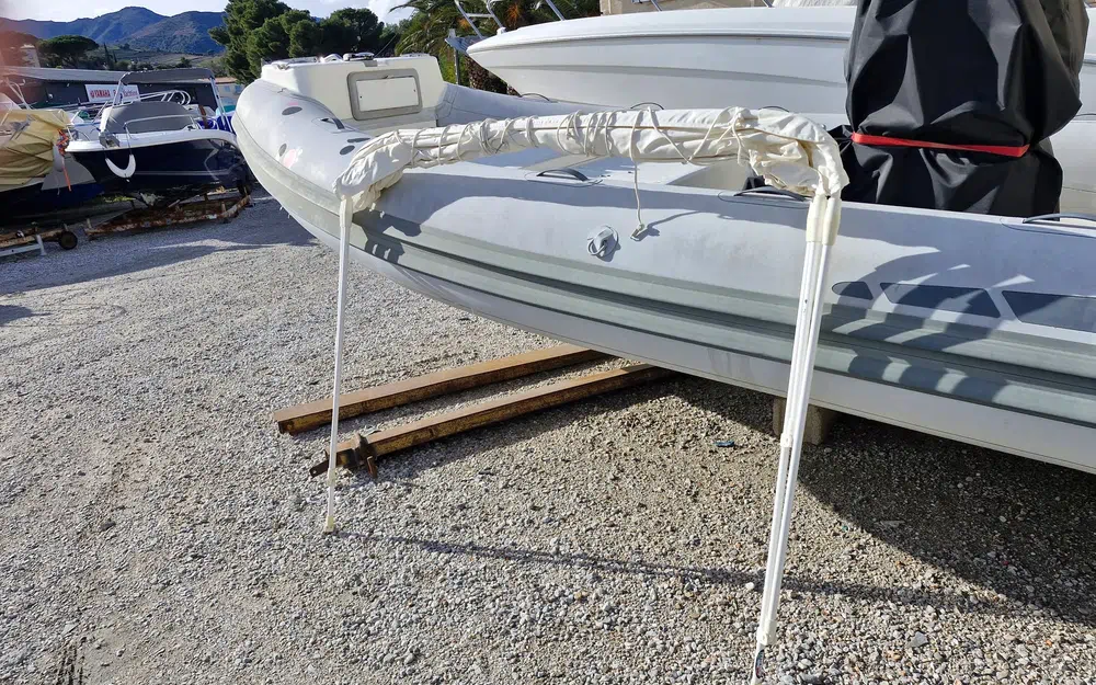 slider 1 Bimini 3 arceaux alu laqué blanc 170x175x140cm - blanc