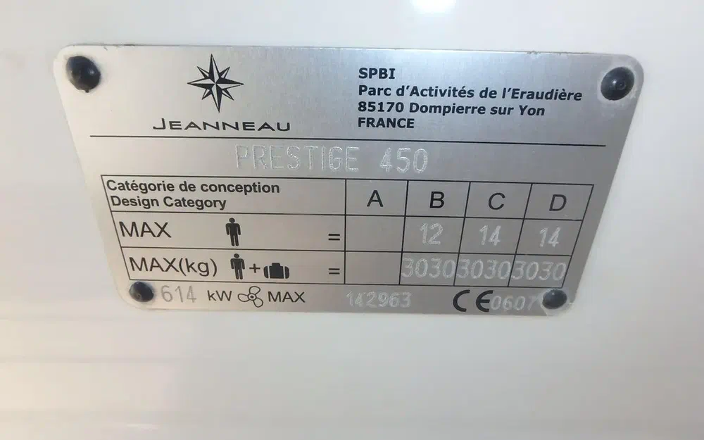 slider 47 Jeanneau Prestige 450