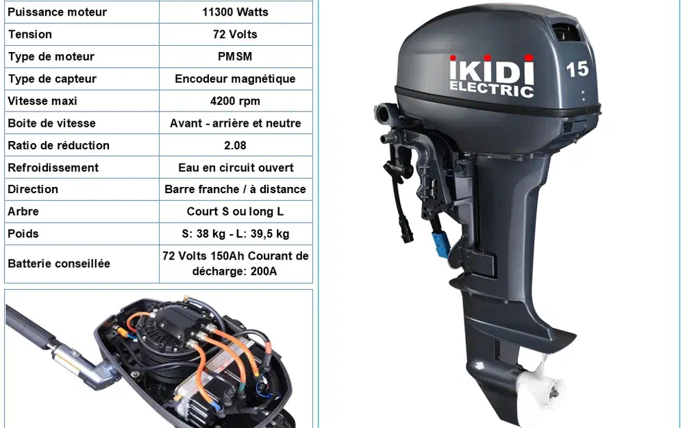 slider 1 IKIDI 15 CV - Electrique 72 Volt