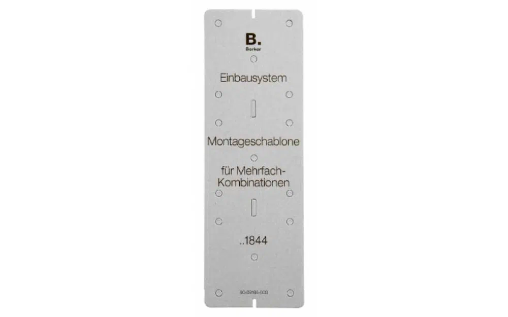 slider 0 Gabarit de montage pour combinaisons simples, doubles et triples (carton)