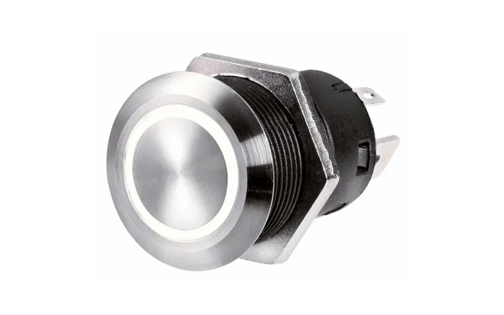 slider 0 Interrupteur plat en inox
