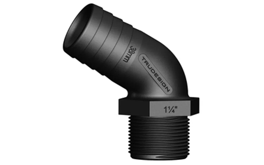 slider 0 Tule 120° filetage extérieur