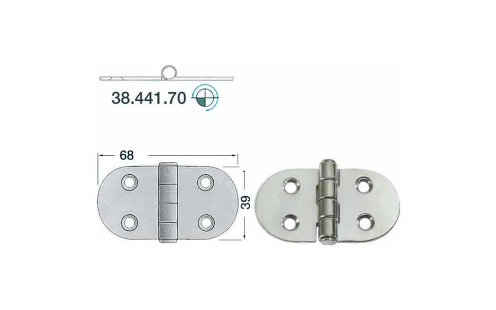 slider 0 Charnière de trappe