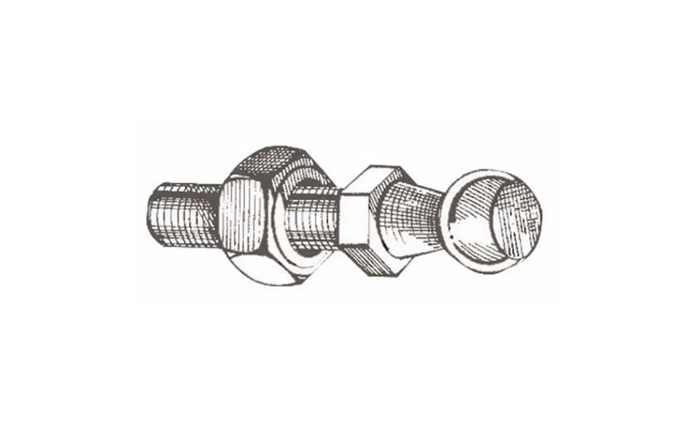 slider 0 Bille en inox Ø10 mm pour le montage de vérins à gaz