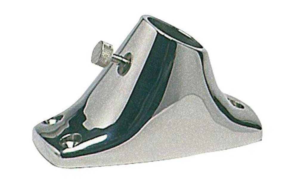slider 0 Support de mât de pavillon en applique en inox 316