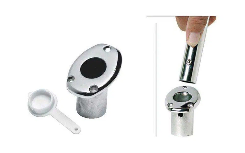 slider 0 Porte-mât de pavillon encastrable en inox 316