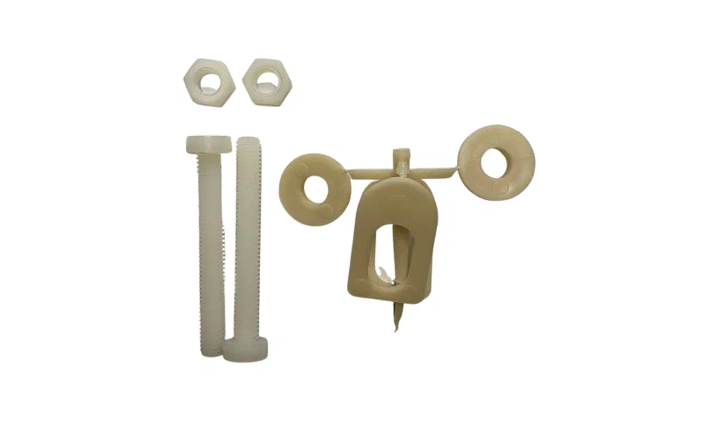 slider 0 Boulon de fixation + écrou (2x) pour abattant en plastique