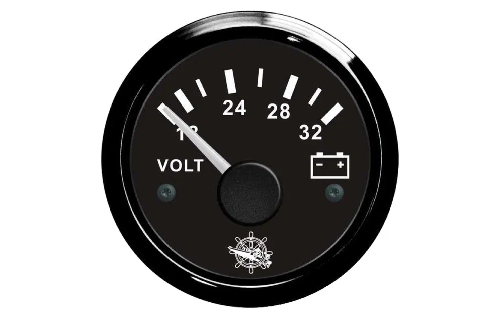 slider 0 Voltmètre Osculati 18/32V noir/noir