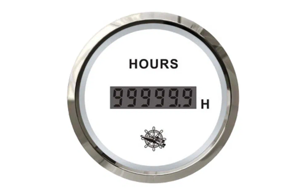 slider 0 Compteur horaire numérique Osculati blanc/brillant