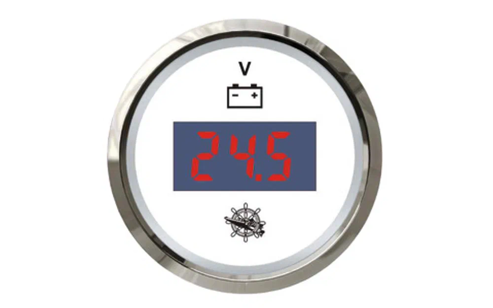 slider 0 Voltmètre numérique Osculati 8/32V blanc/brillant