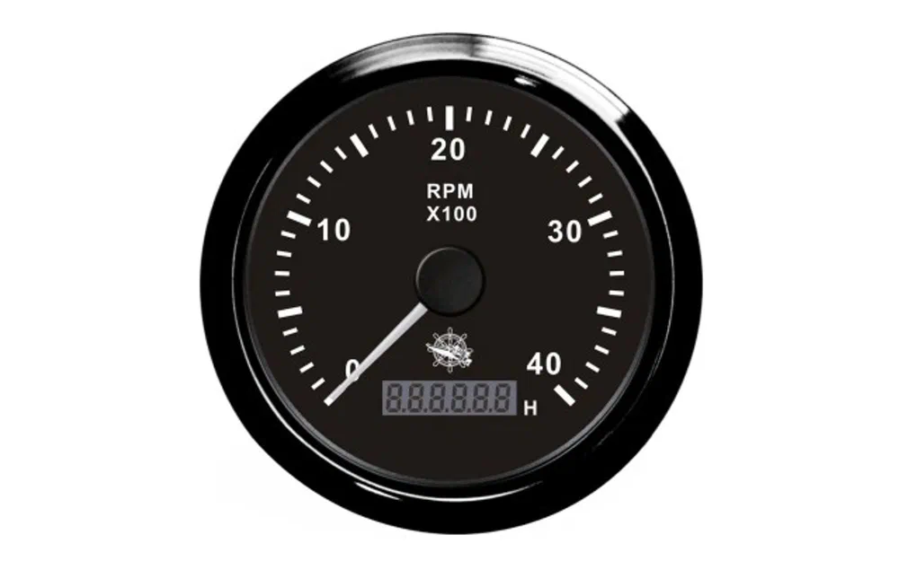 slider 0 Compte-tours Osculati 0-4000 RPM noir/noir