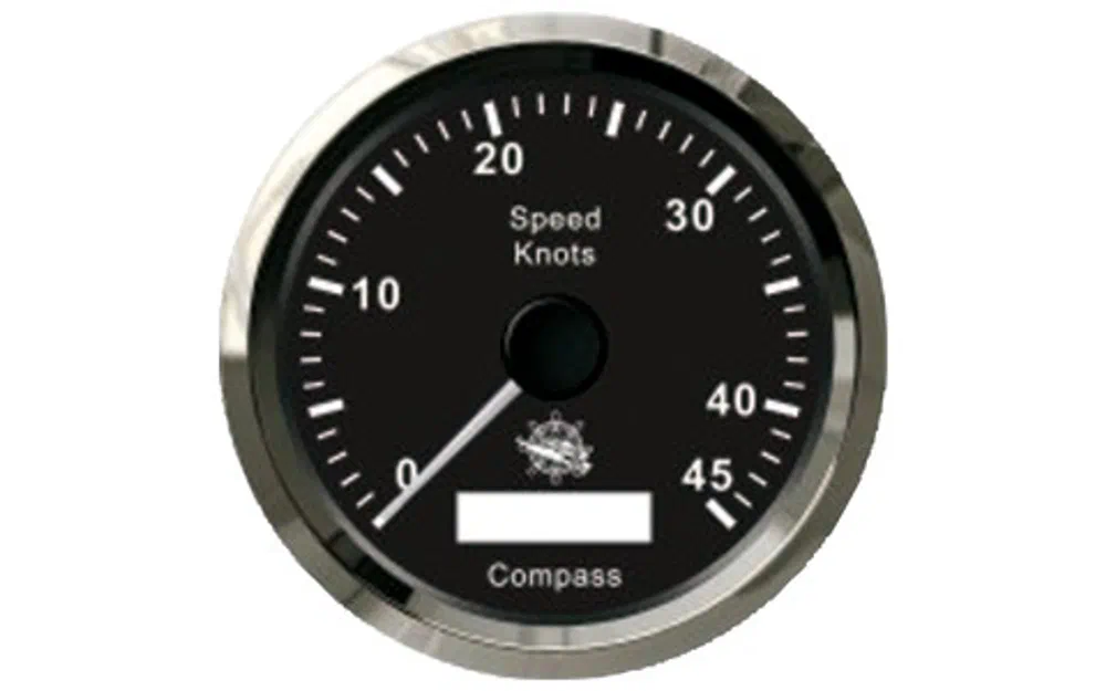 slider 0 Compteur de vitesse Osculati avec compas GPS noir/brillant