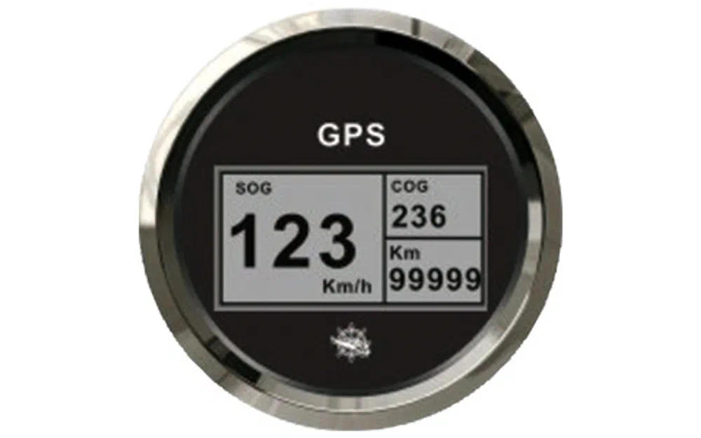 slider 0 Compteur de vitesse Osculati avec compteur de milles et GPS noir