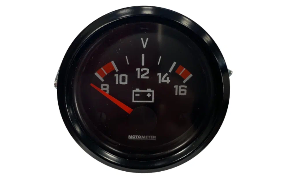 slider 0 Voltmètre Moto 8-16 volts 12V 52 mm CHROME