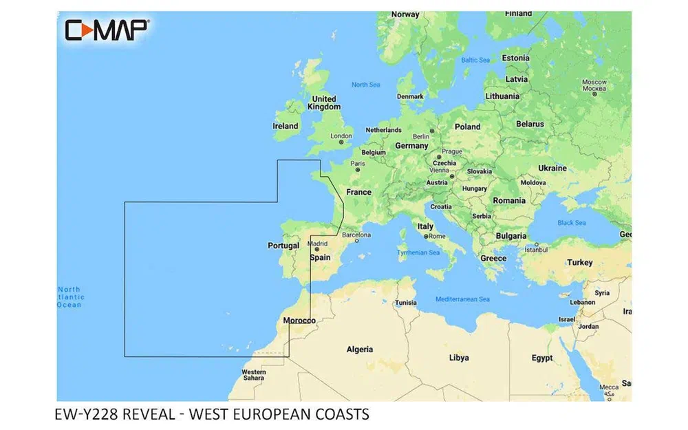 slider 0 C-MAP REVEAL - Côtes d’Europe occidentale