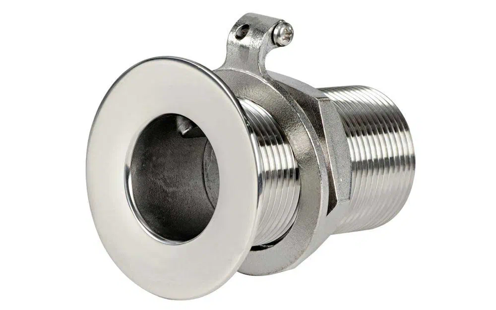 slider 0 Passe-coque en inox flush
