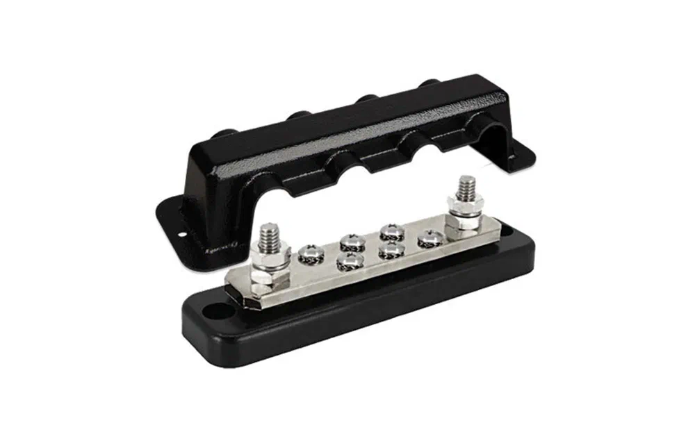 slider 0 Busbar 250A 2P avec 6 vis + couvercle