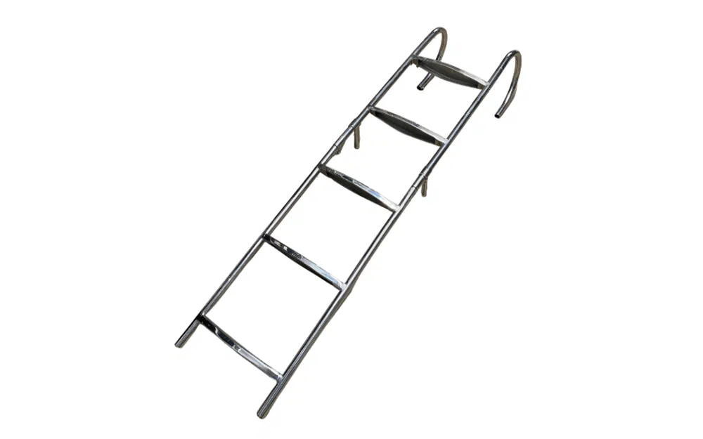slider 0 Échelle de bateau 5 marches pliante en inox RVS304