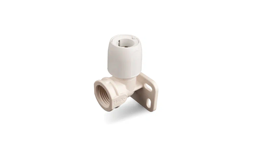 slider 0 Coude de plaque murale Hep2O blanc 1/2 x 15 mm