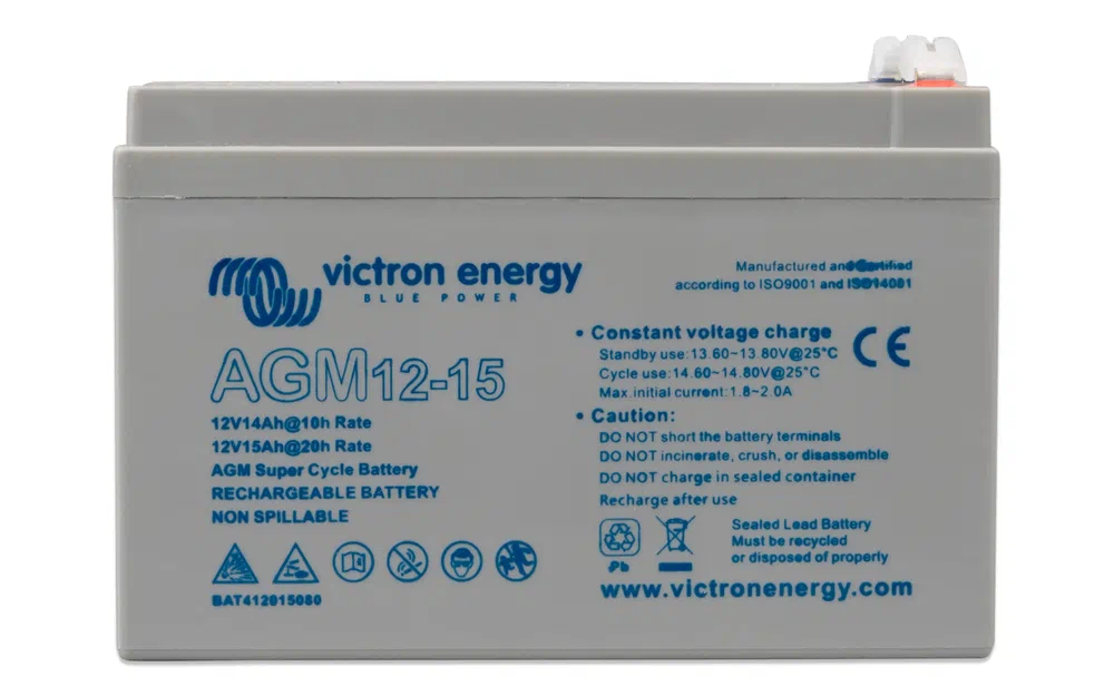 slider 0 Batterie AGM Super Cycle avec filetage 12V/15Ah (M5)