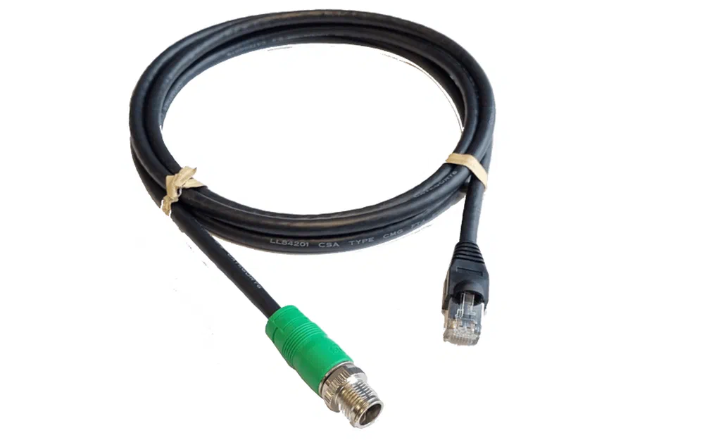 slider 0 Câble Ethernet - vert M12 - RJ45