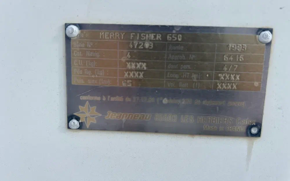slider 14 Jeanneau Merry Fisher 650