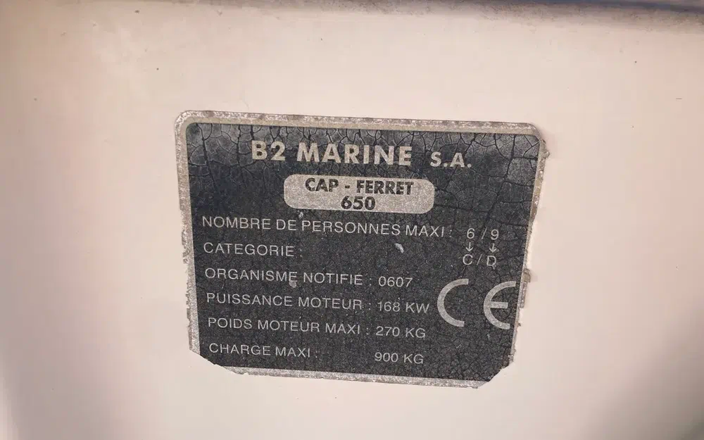 slider 14 B2 Marine CAP FERRET 650 CC
