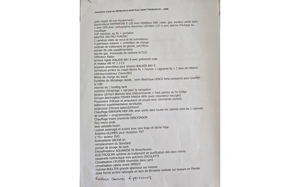 slider 17 Beneteau Swift Trawler 42
