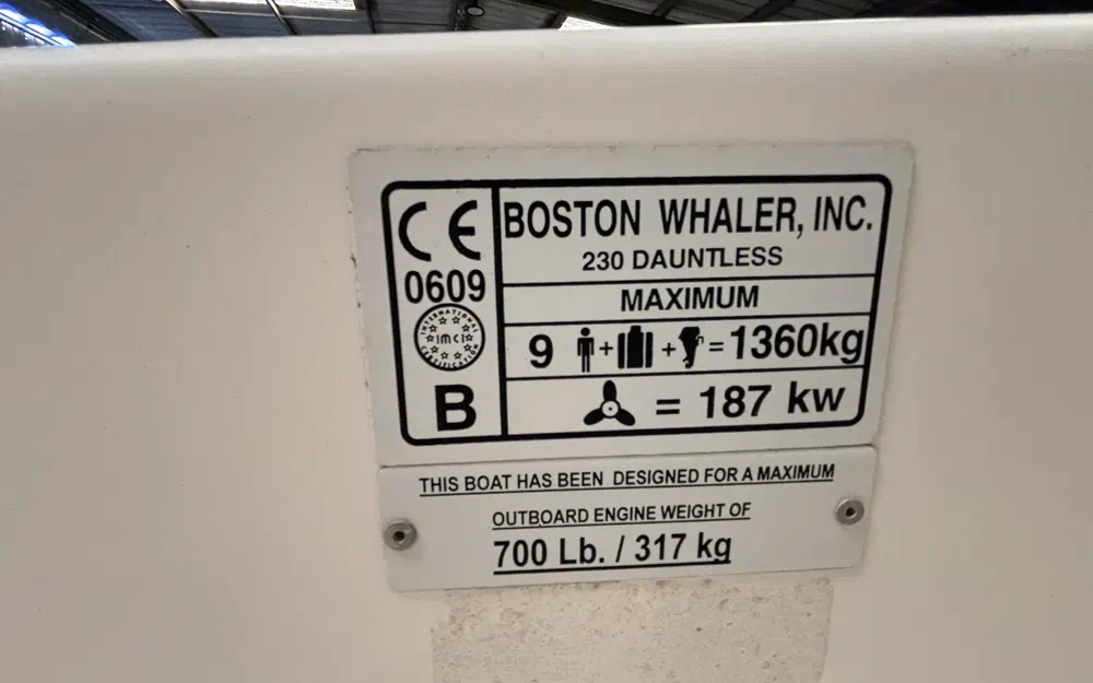 slider 19 Boston Whaler 230 Dauntless