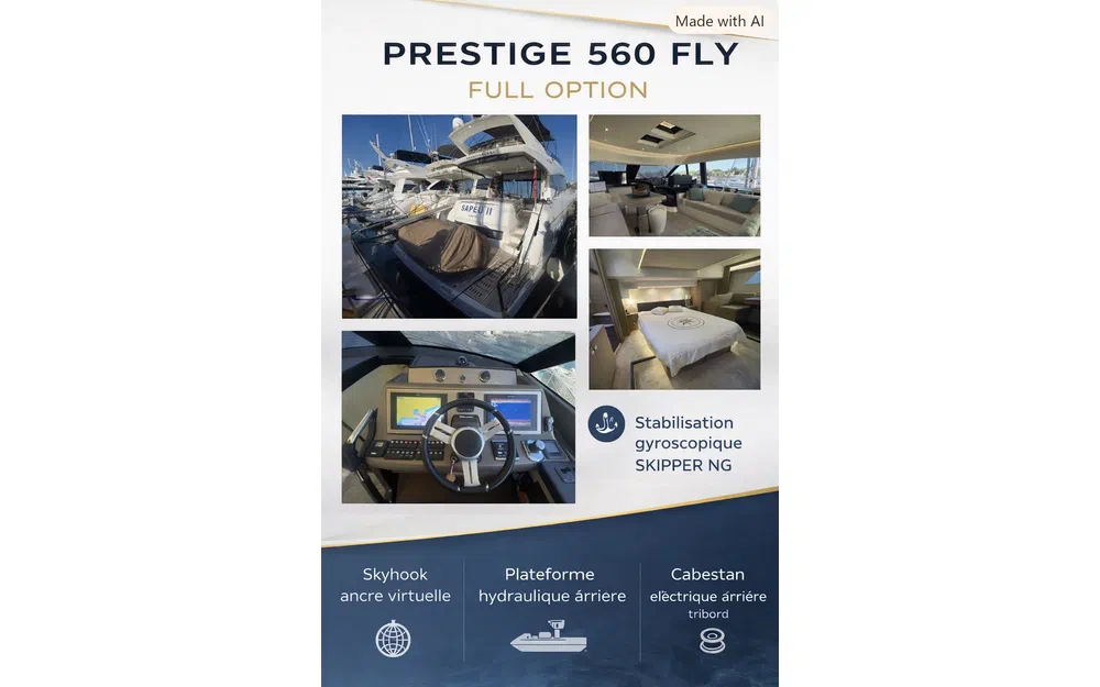 slider 127 Prestige Yachts 560 Fly