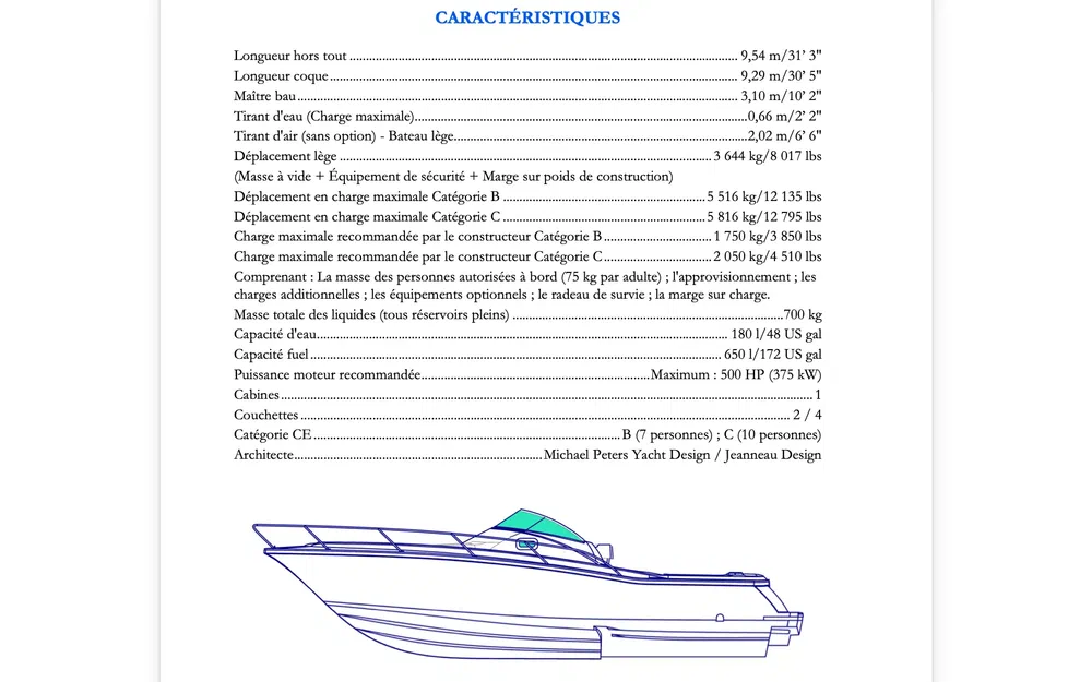 slider 20 Jeanneau Cap Camarat 925