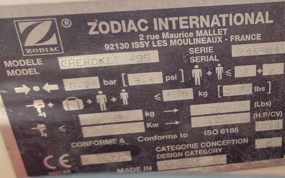 slider 14 Zodiac Cherokee 495