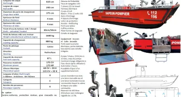 Ms Boat S 610 WT Pompier - Intervention - Secours