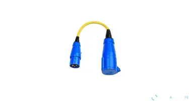 Adaptateur Cordon 16A/250V CEE/Schuko