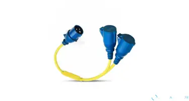 Câble séparateur 16A/250V CEE/2 x CEE
