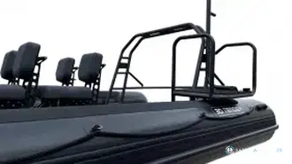 Roll bar double patrol avec plateforme plongeur et échelle